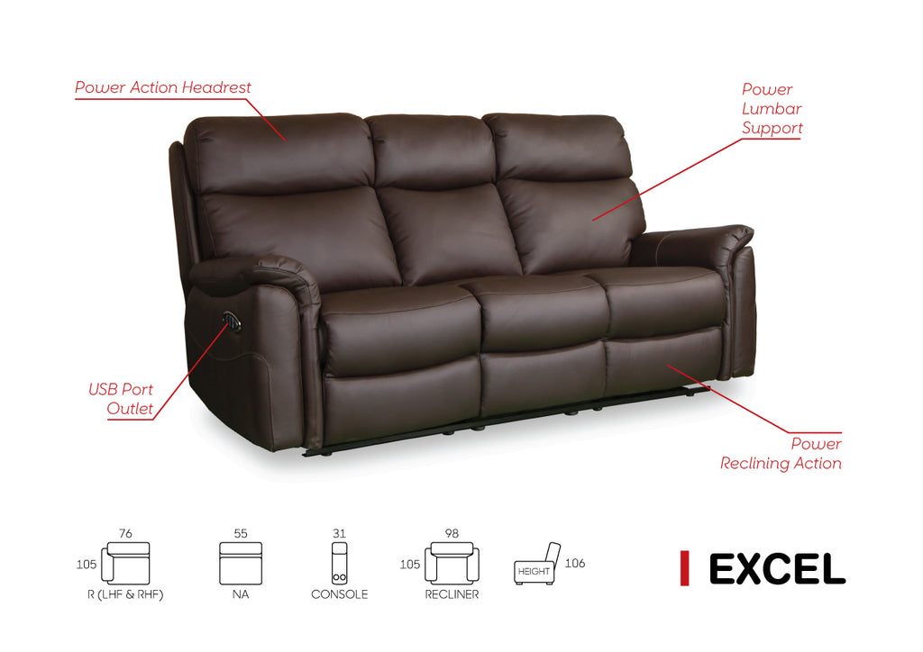 EXCEL 3 SEATER POWERED image 0