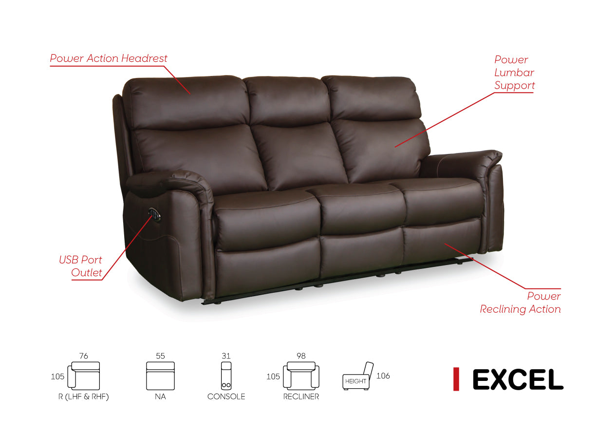 EXCEL 3 SEATER POWERED image 0