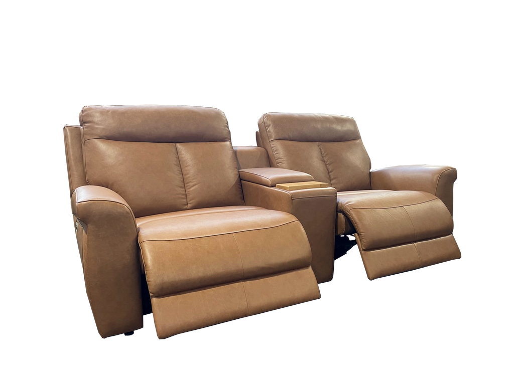 ASTON 2.5 SEATER POWERED RECLINING + CENTRE DRINKS/STORAGE CONSOLE image 1