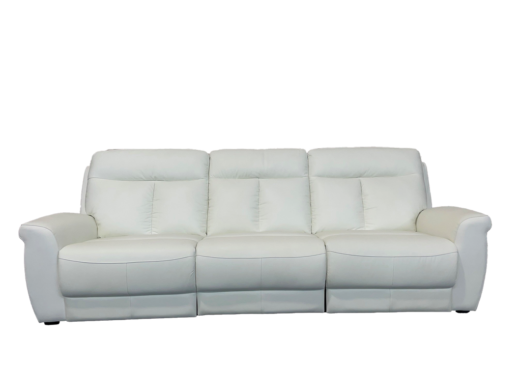ASTON 3.5 SEATER LEATHER POWERED RECLINING SOFA image 0