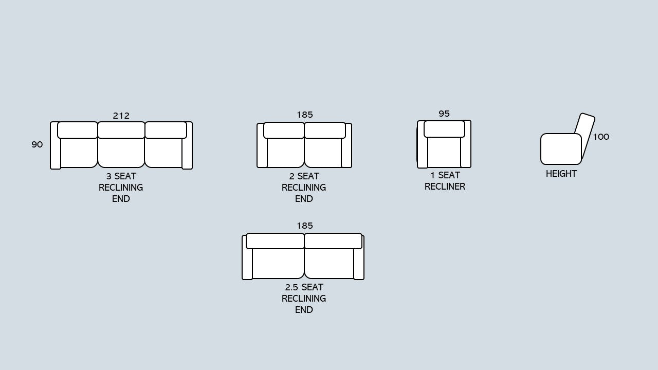 MASON 3 SEATER RECLINING POWERED image 9