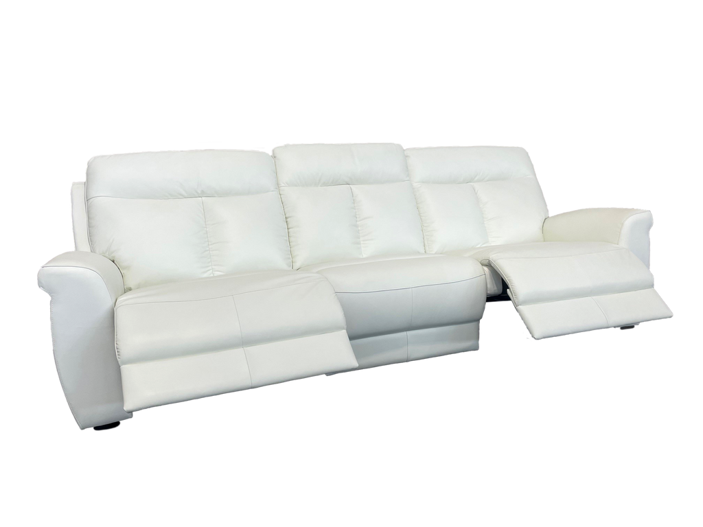 ASTON 3.5 SEATER LEATHER POWERED RECLINING SOFA image 1