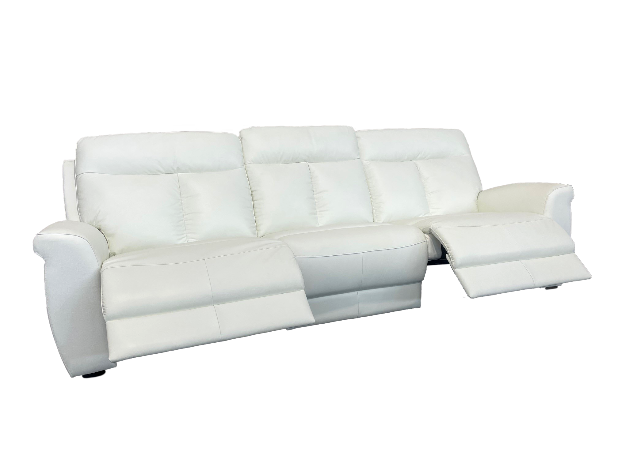 ASTON 3.5 SEATER LEATHER POWERED RECLINING SOFA image 1