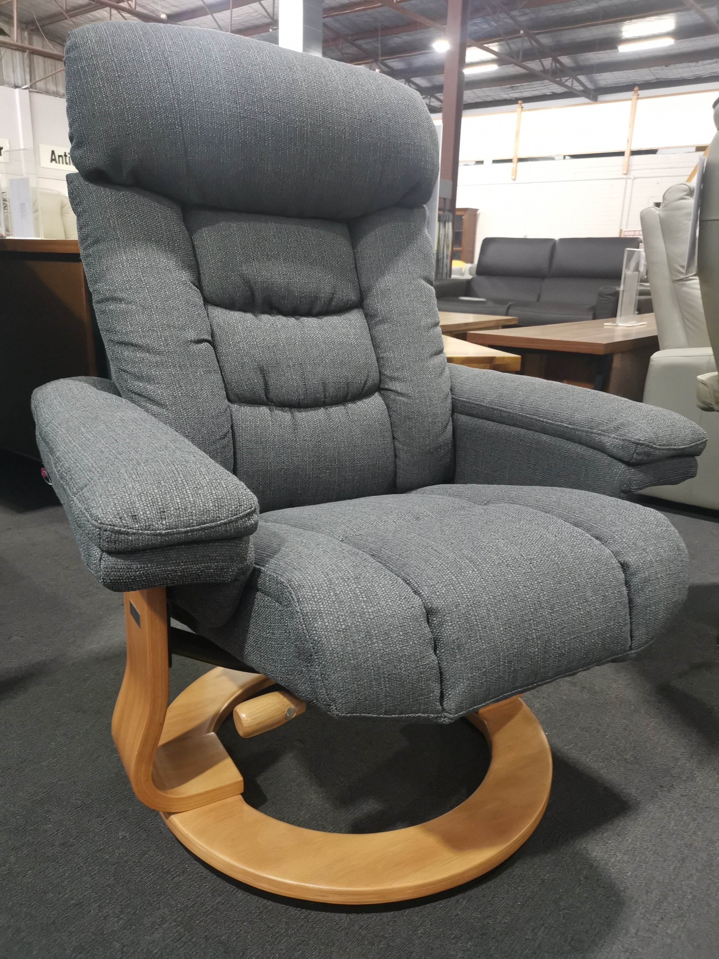 MARINO TV CHAIR & FOOTSTOOL image 1