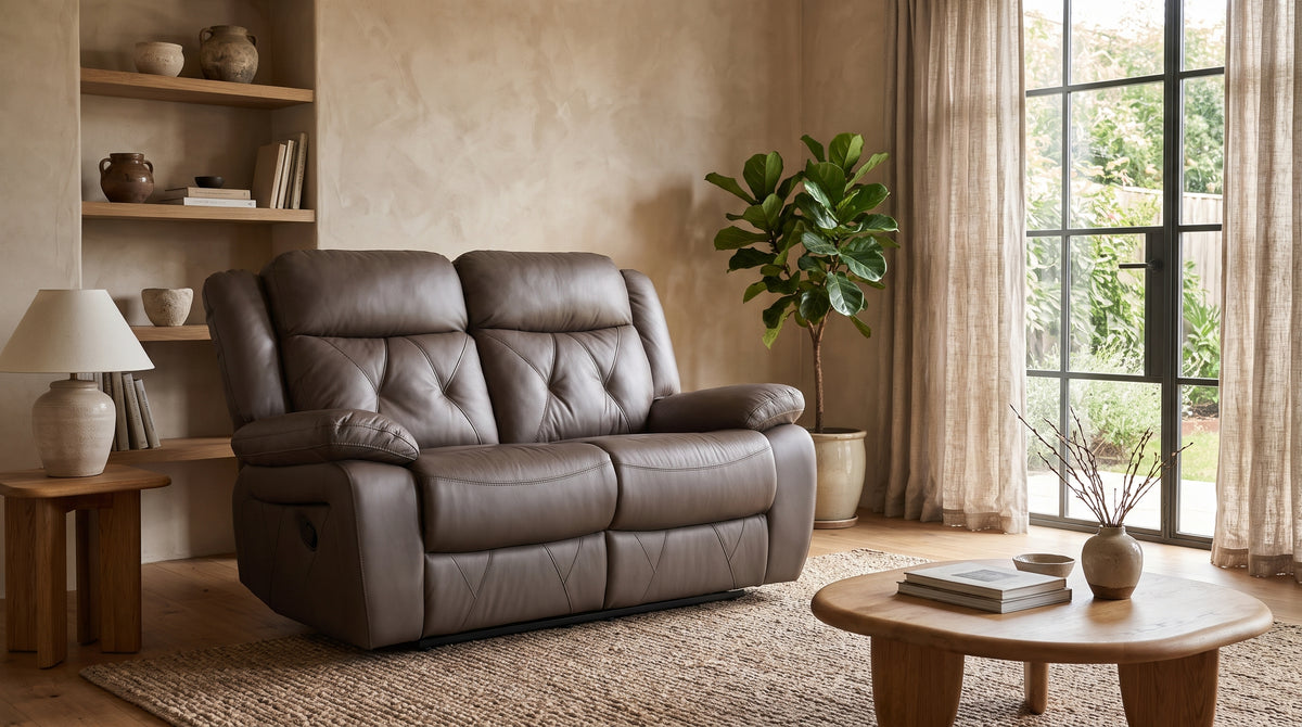 ASHLEY 3 SEATER WITH RECLINING ENDS