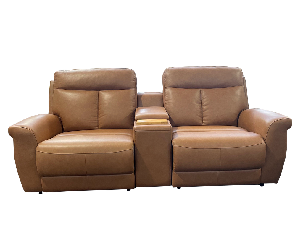 ASTON 2.5 SEATER POWERED RECLINING + CENTRE DRINKS/STORAGE CONSOLE image 0