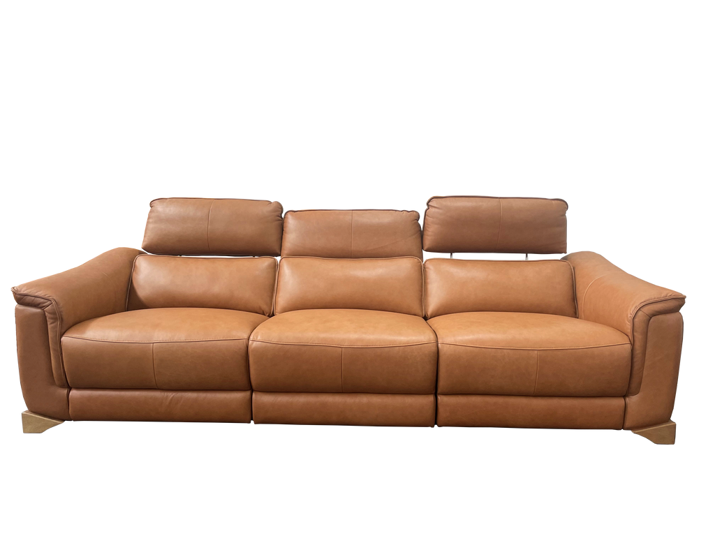 ROMA 3.5 LEATHER POWERED RECLINING SOFA image 0
