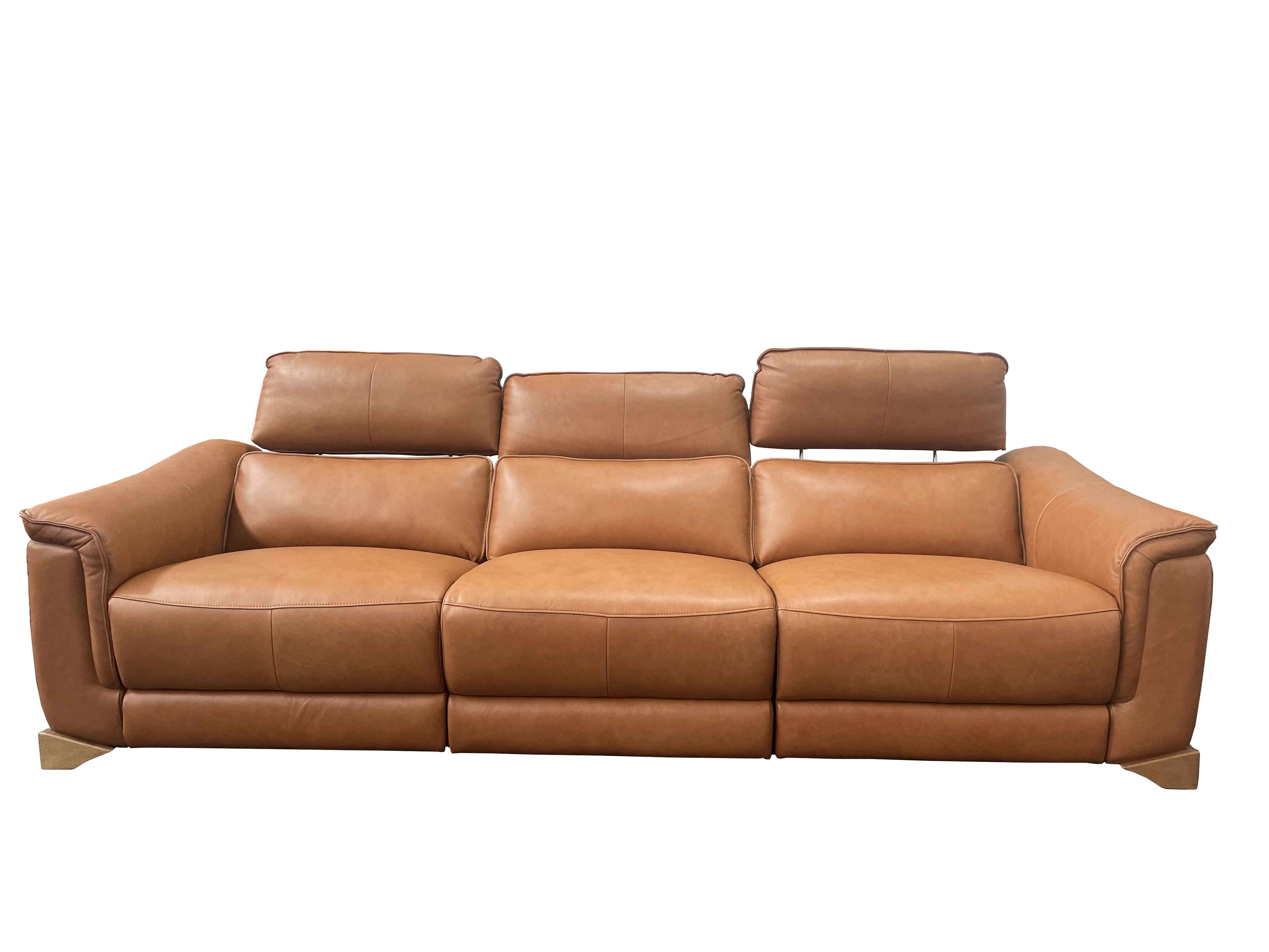 ROMA 3.5 LEATHER POWERED RECLINING SOFA image 0
